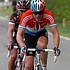 Kim Kirchen leads the late break with Di Luca and Rodriguez during the Flche Wallonne 2007